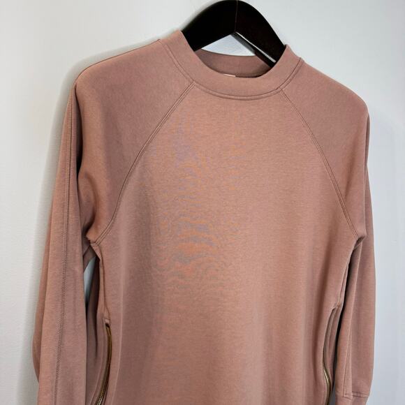 Varley Blush Manning Sweatshirt Double Zippered Pullover Casual Women's S - Picture 12 of 12